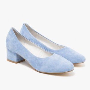 Jeffrey Campbell Bitsie Light Blue Suede Pumps